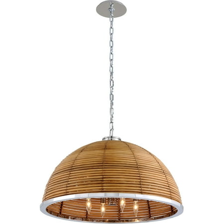 

Chandeliers 8 Light Fixtures With Stainless Steel Rattan and Stainless Steel E12 19 480 Watts