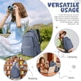 thumbnail image 4 of Cute Aesthetic Backpack with USB Charge for College, Waterproof Schoolbag with Pockets, Medium Casual Daypack for Students Teens Women Men, Blue, 4 of 9