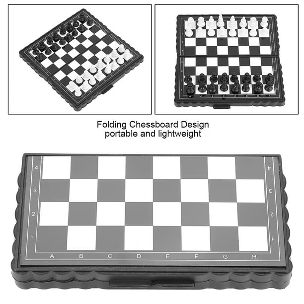 JUEGO DE MESA DE AJEDREZ, AJEDREZ DE VIJE PLEGABLE PARA Princiante, Niños y Adultos
