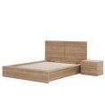 thumbnail image 3 of Nexera James 3 Piece Bedroom Set, Brown Oak, 3 of 8