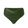 thumbnail image 4 of Women's Bikini Bottom Front Swimsuit Ruched Bathing Suit Bottoms, 4 of 5