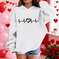 thumbnail image 5 of BaoFuBaoMei Hoodies for Boys Girls Valentines Heart Long Cuffed Sleeve Sweatshirt Tops Fleece Lined Loose Hooded Fall Outfits for School Party Classroom Celebration, 5 of 8