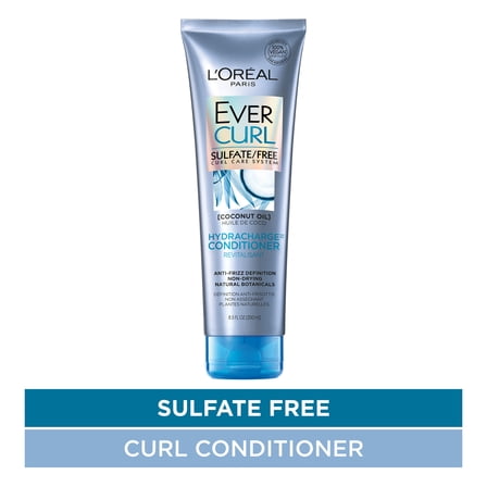 L'Oreal EverCurl Sulfate Free System Hydracharge Conditioner, Coconut Oil, 8.5 fl oz