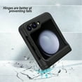 thumbnail image 6 of Decase for Samsung Galaxy Z Flip 5 with Hinge Protector Case,Built-in Card Slot,Rugged Shockproof Anti-Scratch Heavy Duty Drop Proof Hard PC Protective Phone Case Cover,Black, 6 of 7