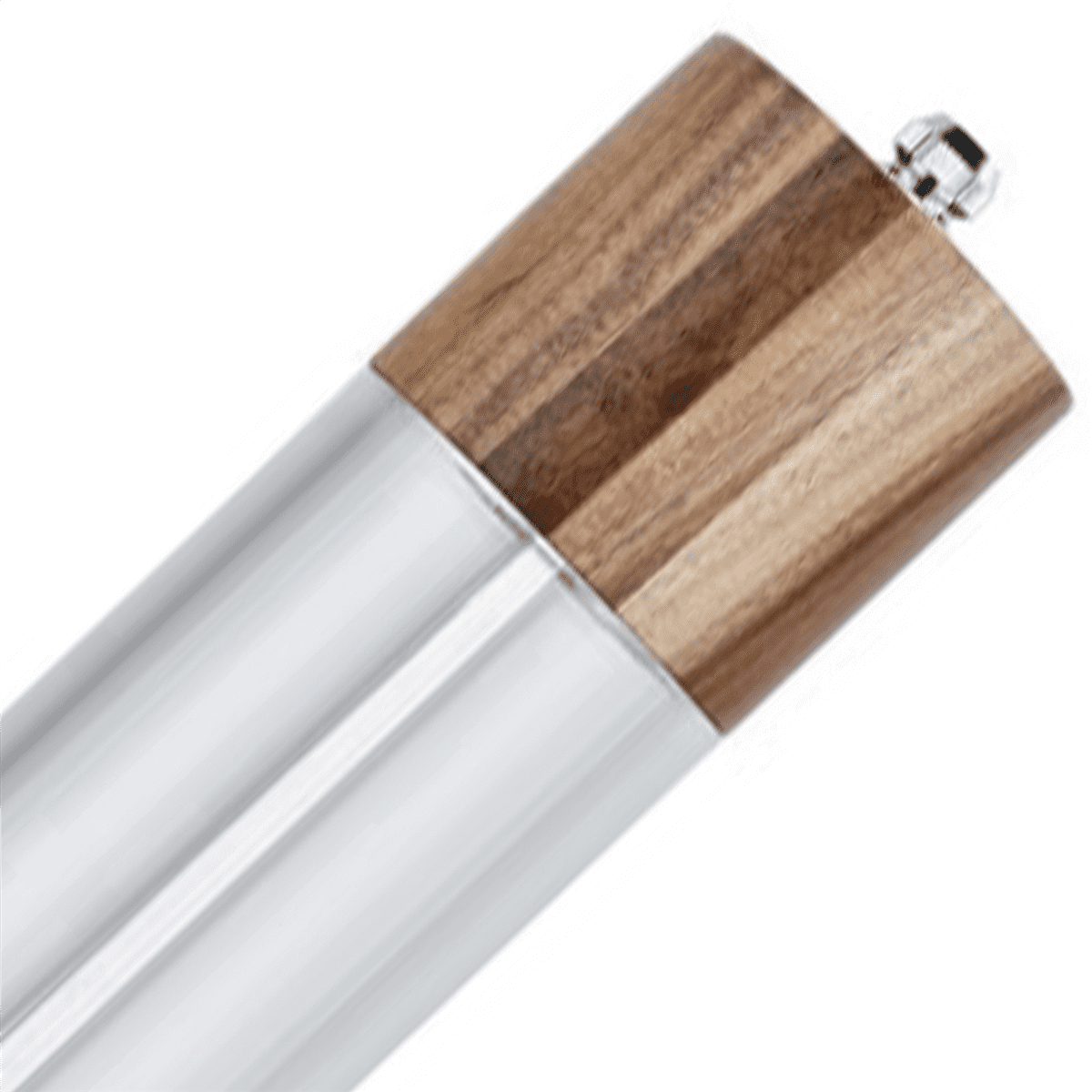 4X Pepper Grinder Transparent Pepper Mill Salt Grinding Ceramic Core Multipurpose Seasoning Bottle Cruet 6 Inches