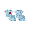 thumbnail image 2 of Suagox Baby Boys  2 Piece Vacation Clothes Set Memorial Day Outfits Star Print Short Sleeves T-Shirt and Elastic Shorts Set for 0-24 Months and 2-3 Years Old Baby, 2 of 10