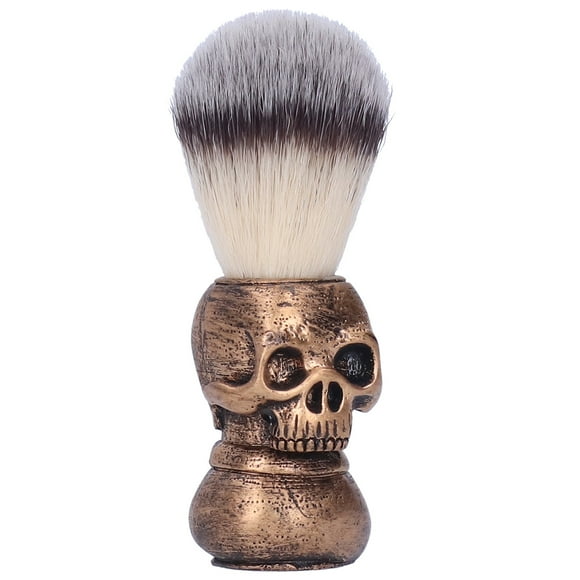 Brocha de afeitar BuyWeekMX Cepillo de limpieza de barba portátil con espuma