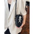 thumbnail image 3 of Bolso Halloween Hombro Gótico Hobo Mujer Con Forma Ataúd Cuero PU, 3 of 9