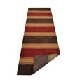 thumbnail image 2 of Rugsotic Carpets Hand Knotted Wool Area Rug 2'8''x10' Brown Gold Contemporary Runner Indoor Rug for Living Room, Bedroom Antimicrobial L00204, 2 of 5