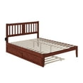 thumbnail image 3 of Tahoe Classic Wood Eco-Friendly Trundle Bed, Queen, Walnut, 3 of 7