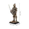 thumbnail image 2 of FRCOLOR Golden Resin Knights Statue for Home Office Decor Medieval Figurine Standing Knight 7 Inches Tall, 2 of 8