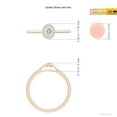 thumbnail image 4 of ANGARA Natural Oval Diamond Halo Engagement Ring in 14K Rose Gold for Women (Size-4x3mm| Color-G| Clarity-VS2) | April Birthstone, Birthday, Anniversary, Jewelry Gift for Women | Natural Diamond Ring, 4 of 9