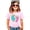 Pink Shirt, variant on Ink-Printed Glitter I was 6 Now I'm 7 Birthday Shirt for Girls Trendy Six Seven Party T-Shirt Pink Shirt 5-6
