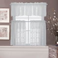 thumbnail image 1 of Lace Flower Window Balcony Short Curtain Gauze Kitchen Valance Drape Home Decor, 1 of 8