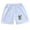 Blue, variant on Eltusu Boys Cotton Athletic Shorts, Elastic Waistband Printed Relaxed Fit Soft Summer Shorts Blue Size 7-8 T