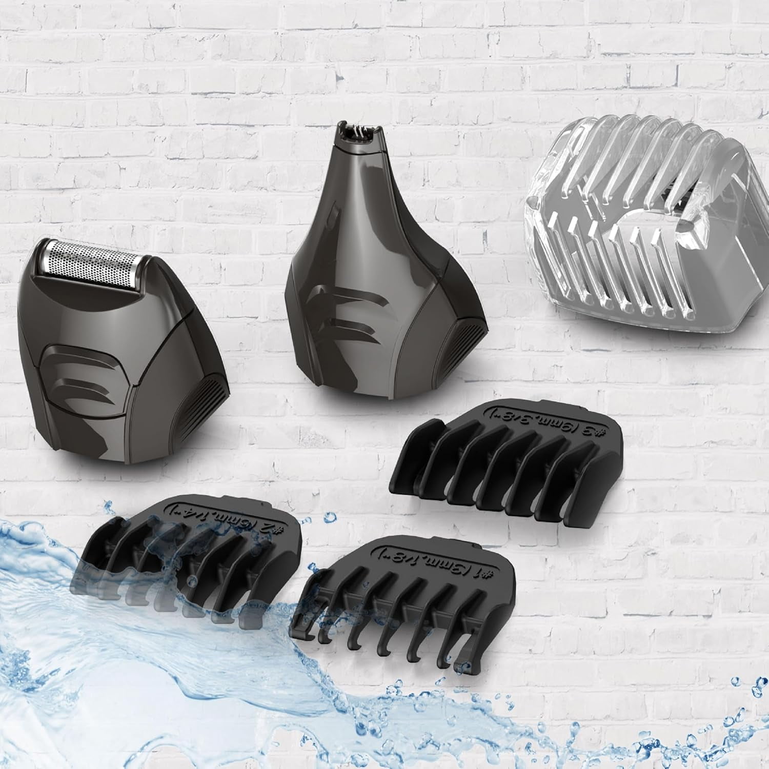 Remington All-in-One Lithium Powered Grooming Kit, 8-Piece Beard, Hair, and Stubble Trimmer Set, PG6022