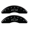 thumbnail image 3 of MGP 4 Caliper Covers Engraved Front & Rear Bowtie Black finish silver ch Fits select: 2011 CHEVROLET EXPRESS G3500 LS, 2009-2016 CHEVROLET EXPRESS G2500, 3 of 6