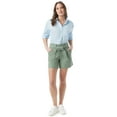 thumbnail image 3 of Gloria Vanderbilt Women's High Rise Belted Weekend Shorts, 6" Inseam, 3 of 4