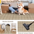 thumbnail image 3 of BERTHMEER 3'x5' Easy Jute Area Rug for Living Room, Front Door Mat Non Slip Washable Neutral Area Rug, Farmhouse Non Slip Low Pile Floor Carpet for Entryway Porch Doorway, Beige, 3 of 5