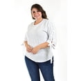 thumbnail image 1 of Blusa con Detalle de Perlas Roman Fashion Blanco Talla Extra 38, 1 of 7
