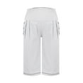 thumbnail image 4 of JLFKNG Womens Joggers Simple Solid Color Pants Breathable Loose Fit Trousers Mid Calf Length Wide Leg Womens Cool Clothing, 4 of 5