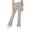 Grey, variant on Girls Stretch Flared Pants Casual Trousers With Split For Autumn
