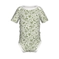 thumbnail image 2 of Balery Green Rabbit Pattern Baby Climbing Clothes Infant Bodysuit Cute Infant Bodysuit Baby Romper-12 Months, 2 of 7