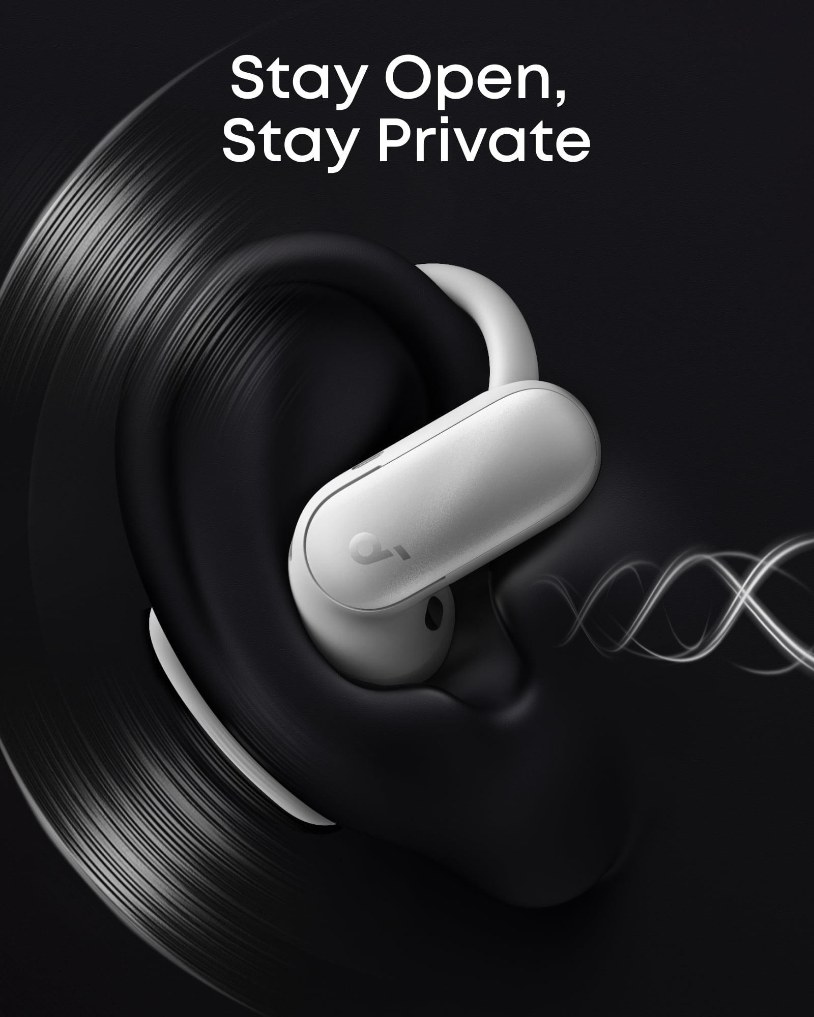 Soundcore AeroFit 2 Pro by Anker, Open-Ear with Semi-In-Ear Active Noise Cancellation, Dual-Form Earbuds, Adjustable Ear Hooks, Hi-Res, LDAC, 4-Mic AI Clear Calls, IP55 Water-Proof, Wireless Charging