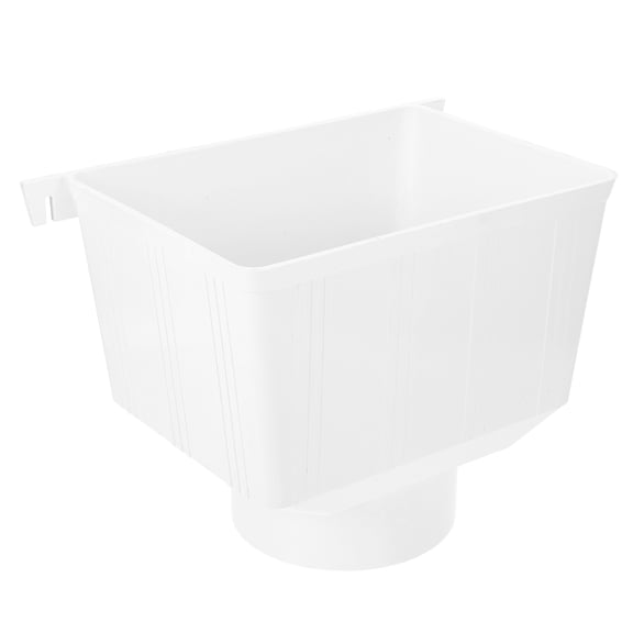 WEUVEB White Rainwater Diverter Funnel for Gutter Downspout Connector, Efficient Outdoor Water Drainage Solution
