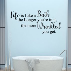 Vwaq Life Is Like A Bath Wall Decal Bathroom Wall Quotes Sayings Vinyl Wall Art Home Decor Walmart Com Walmart Com vwaq life is like a bath wall decal bathroom wall quotes sayings vinyl wall art home decor