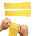 thumbnail image 4 of 1 par de moldeadores de brazos mangas adelgazantes quemagrasas peso ligero poliéster amarillo, 4 of 7