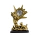 thumbnail image 3 of Reloj de mesa, estatua de Animal, reloj decorativo para estante, estatua artesanal, colección creativa de animales, adorno de escritorio para estante, León Macarena Estatua del reloj, 3 of 8