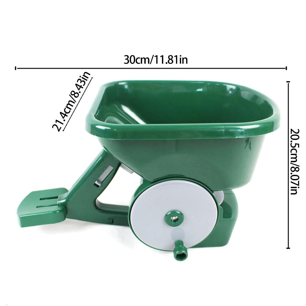 Hand Crank Garden Seeder and Fertilizers Spreaders 3L Capacity For Salt Fertilizers Sow Distribution On Various Surfaces