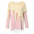 thumbnail image 4 of CLOOCL Baggy T-Shirts Fantasy Cake Print Shirts Sweet Women Clothing Plus Size, 4 of 6