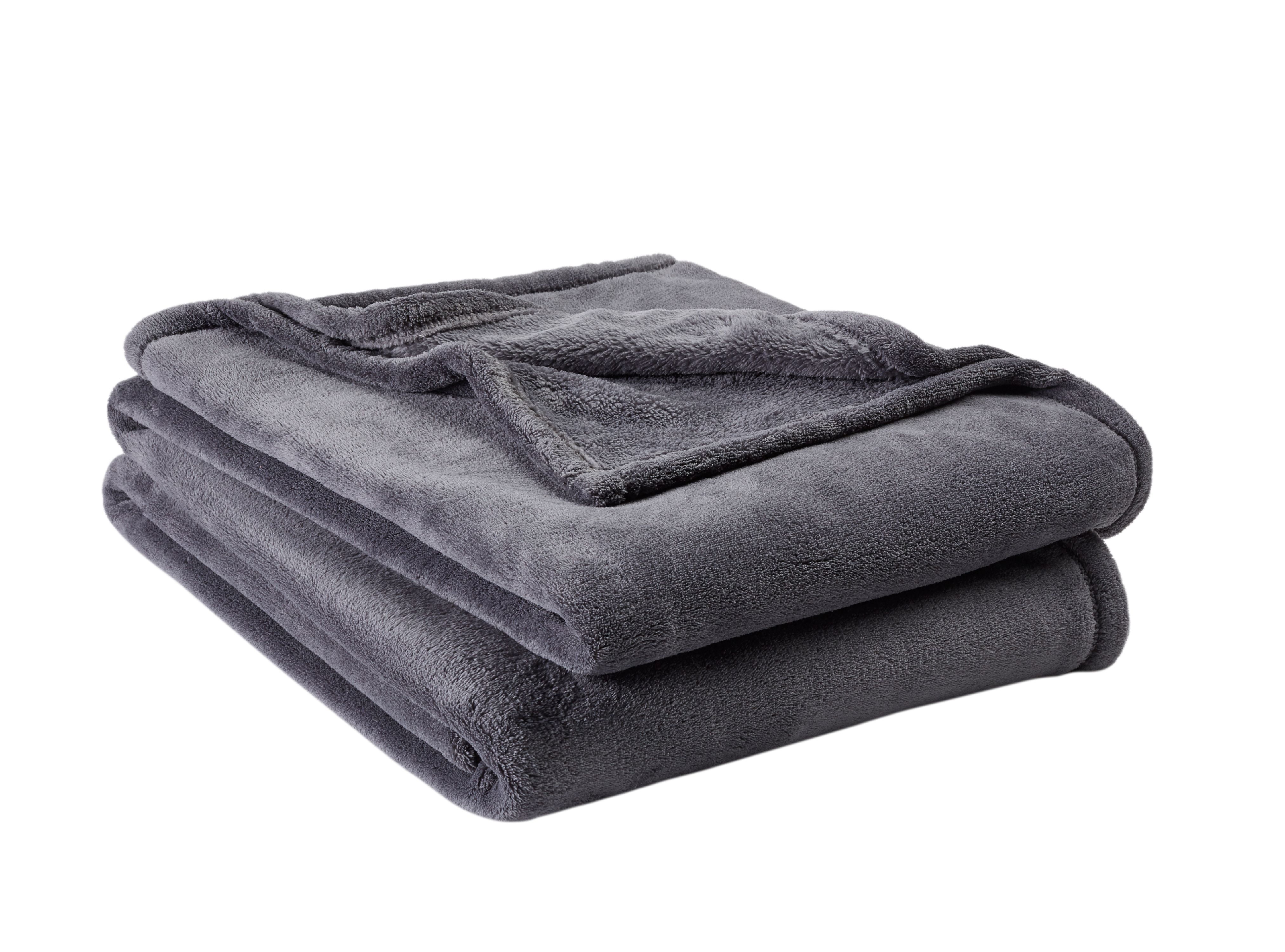 4 Pack Plush Blanket 66 x 90 inch Warm Temp Cold Winter Twin Size