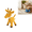 Yellow, variant on Blue Dinosaur Squeaky Plush Dog Toy Interactive Chewable Pet Toy with Built-in Squeaker for Stress Relief and Daily Playtime