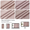 thumbnail image 6 of Chyhomenyc Blush Pink Blackout Curtains 45 Inch Length 2 Panels for Bedroom, Thermal Insulated Solid Soft Rod Pocket Window Curtain Panel Drapes for Living Room, Each 40Wx45L Inch, 2 Panels, 6 of 8