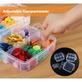 thumbnail image 6 of Craft Organizer Box,Bexikou Plastic Craft Supplies Organizer with 18 Compartments,Craft Storage Organizer Container for Arts and Crafts Toy Fuse Beads Jewelry Beauty Supplies (6.5*6.5*5.11inch), 6 of 6