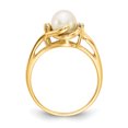 thumbnail image 2 of 14k 6mm FW Cultured Pearl A Diamond ring Y1924PL/A, 2 of 5