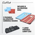thumbnail image 2 of EastPoint 2’x3’ Portable Cornhole Set, Foldable Lightweight Bean Bag Toss Boards with 8 Bean Bags and Carry Bag, 2 of 6