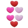 thumbnail image 4 of Heart Shape Tennis Racket Vibration Dampeners Pink 6Pcs 1.2x1.2in, 4 of 8