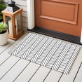 thumbnail image 4 of Entryway Rug 2'x3', White Geometric Small Rug for Kitchen Bathroom Door Mat Indoor Entrance, Modern Minimalism Black Striped Lines Non-Slip Area Rugs Floor Mats Carpet Front Door Rugs, 4 of 8