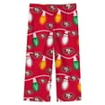 thumbnail image 3 of Preschool San Francisco 49ers Two-Piece Garland Holiday Long Sleeve Pajama Set, 3 of 3