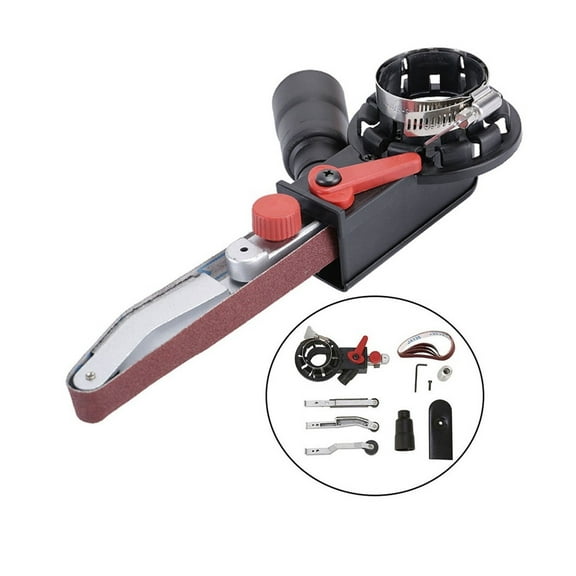 4"Sander Machine Sanding Belt Adapter Head Convert With Sanding Belts For Electric Angle GrinderWoodworking Grinding Power Tools ,Low Vibration