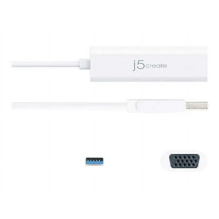 j5create - USB 3.0 to VGA Multi-Monitor Adapter - White