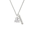 thumbnail image 2 of Delight Jewelry I 'Heart' Music Silvertone Guardian Angel Bar Charm Necklace, 23", 2 of 4