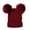 Red, variant on TRUBKH Women Winter Pompom Beanie Hat Cute Fuzzy Bear Ears Beanie Hat Warm Fleece Lined Knit Chunky Cap Double-layer Knit Hat Stretch Warm Skull Cap Christmas Gifts for Women Beige One Size