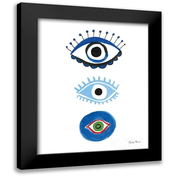 Zaman, Farida 12x14 Black Modern Framed Museum Art Print Titled - The Stare I