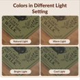 thumbnail image 7 of Design&I 6'x9' Washable Area Rug Snag-Free Olive Green Mystical Journey Art Celestial Symbols with Quote for Dining Room, Under Table, Office, 7 of 7