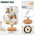 thumbnail image 3 of Cartoon Excavator Truck Bedside Table Lamp LED Warm Lights with USB Charging Port Retro Cylinder Desk Lamps, 3 of 7